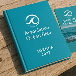 Agendas dos carré cousu reliure haut de gamme professionnel