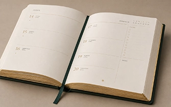 Papier intérieur agenda 80-100g vergé crème