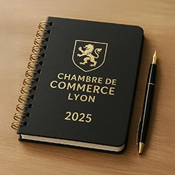 Agendas spirales personnalisés entreprise reliure métal couverture rigide