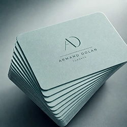 Devis impression cartes coins arrondis