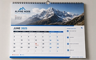 12 visuels mensuels personnalisés calendrier mural