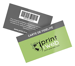 carte de fidélité code barre