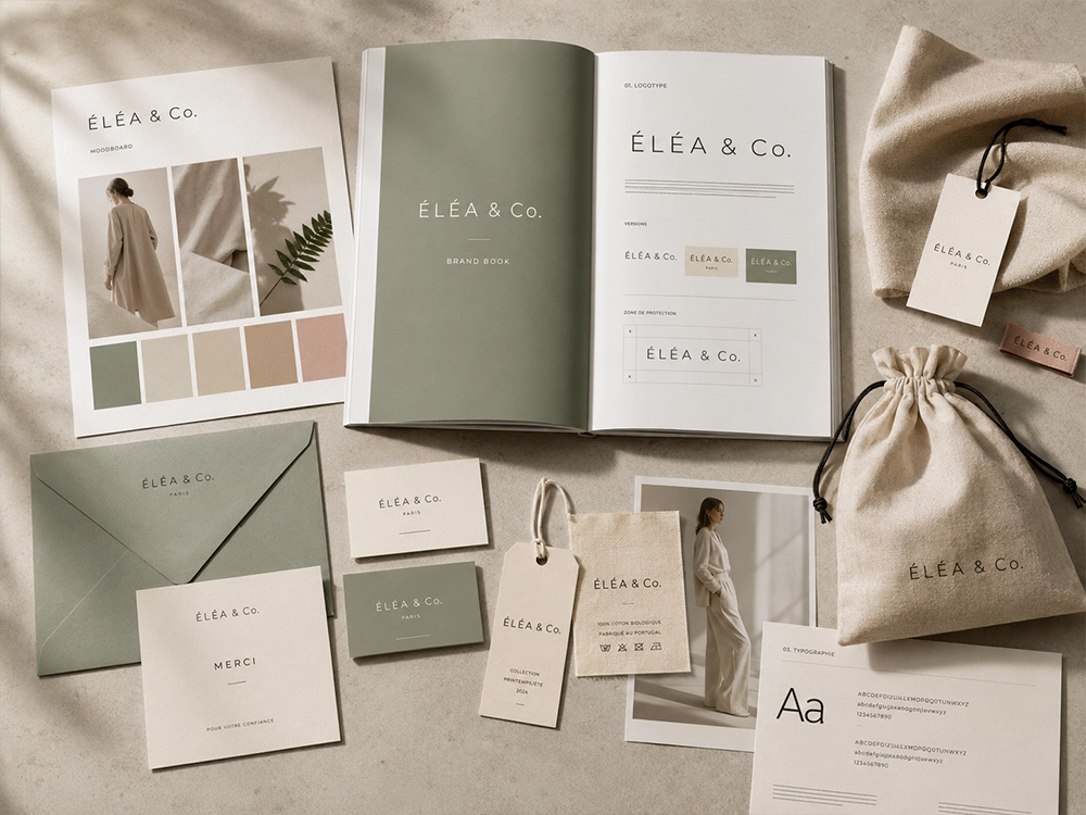 Charte graphique pour une marque de mode écologique