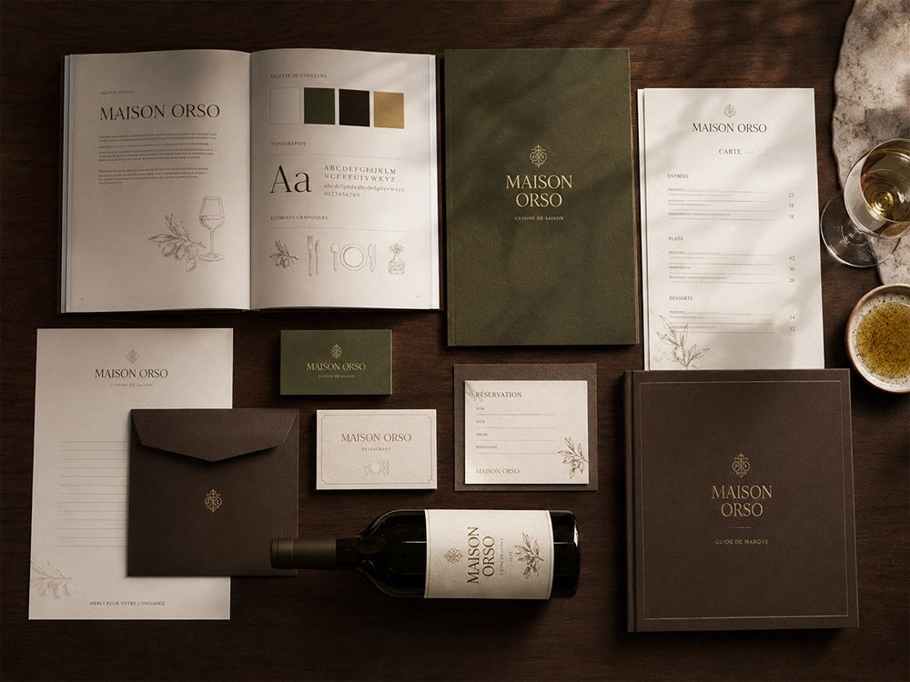 Charte graphique pour un studio de design