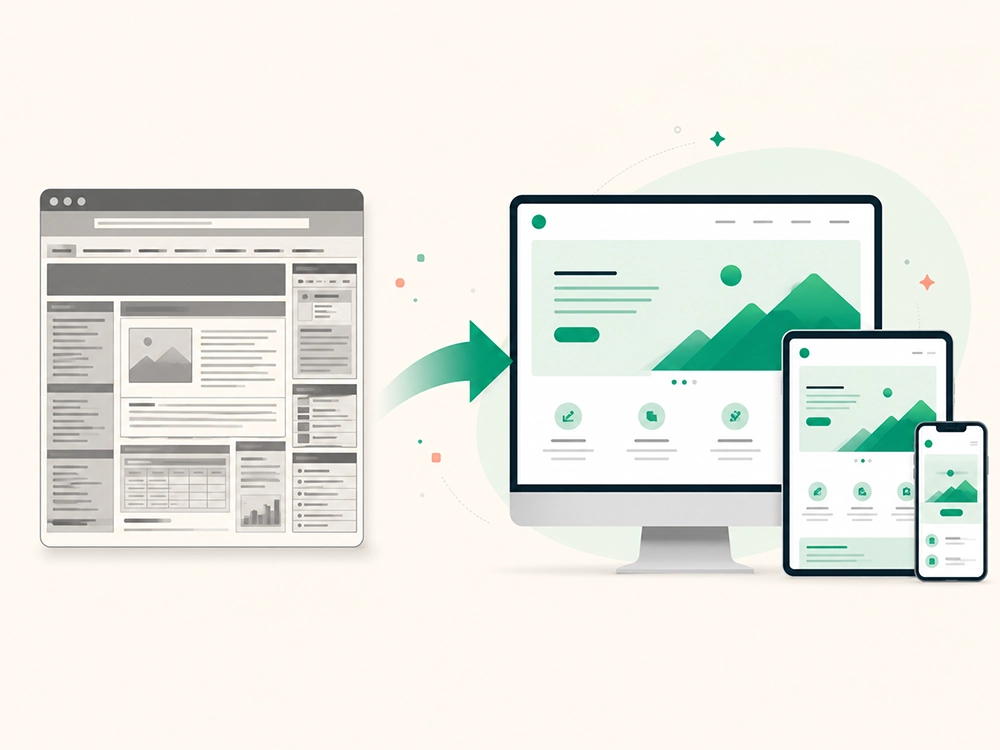 Refonte de site internet : un site daté transformé en site moderne et responsive