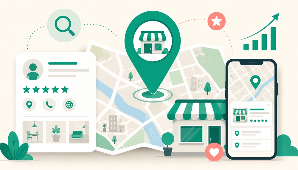 Référencement local : fiche Google, carte et recherches géolocalisées