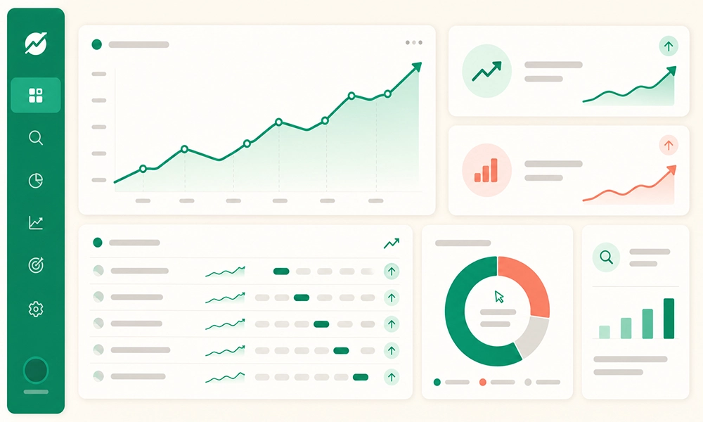 Suivi des résultats SEO : positions, trafic organique et conversions en hausse