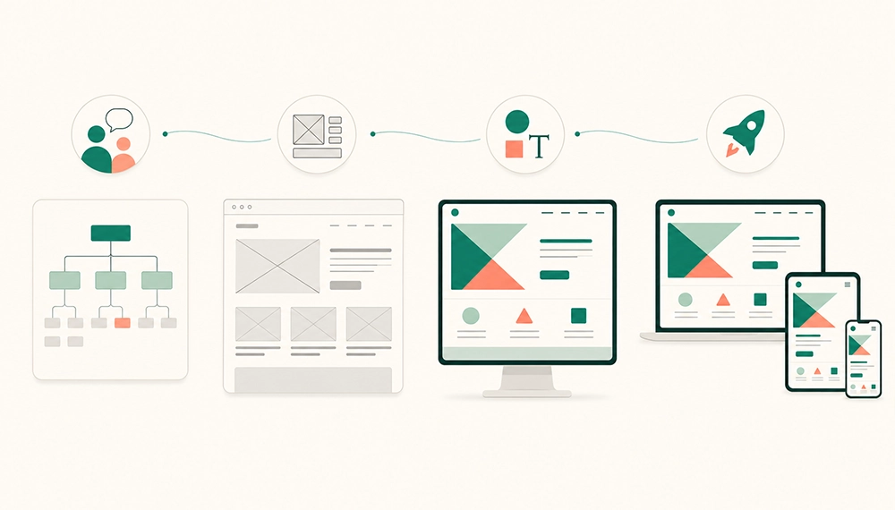 Méthode de webdesign : analyse, wireframe, maquette, livraison
