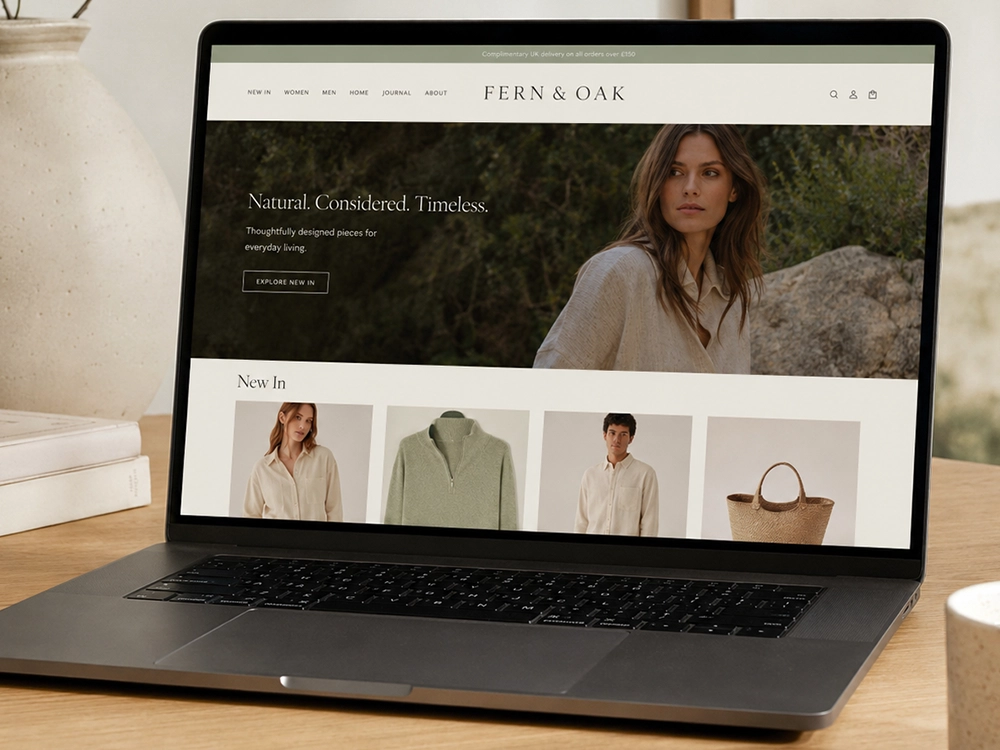 Site e-commerce pour une marque de mode