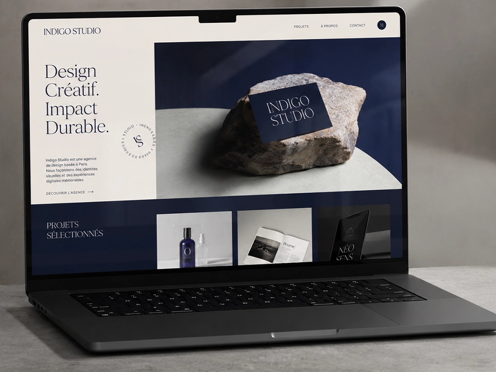 Portfolio web pour un studio créatif