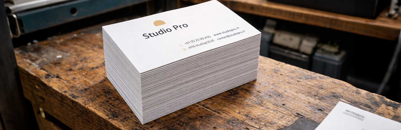 Exemples de cartes de visite transparentes