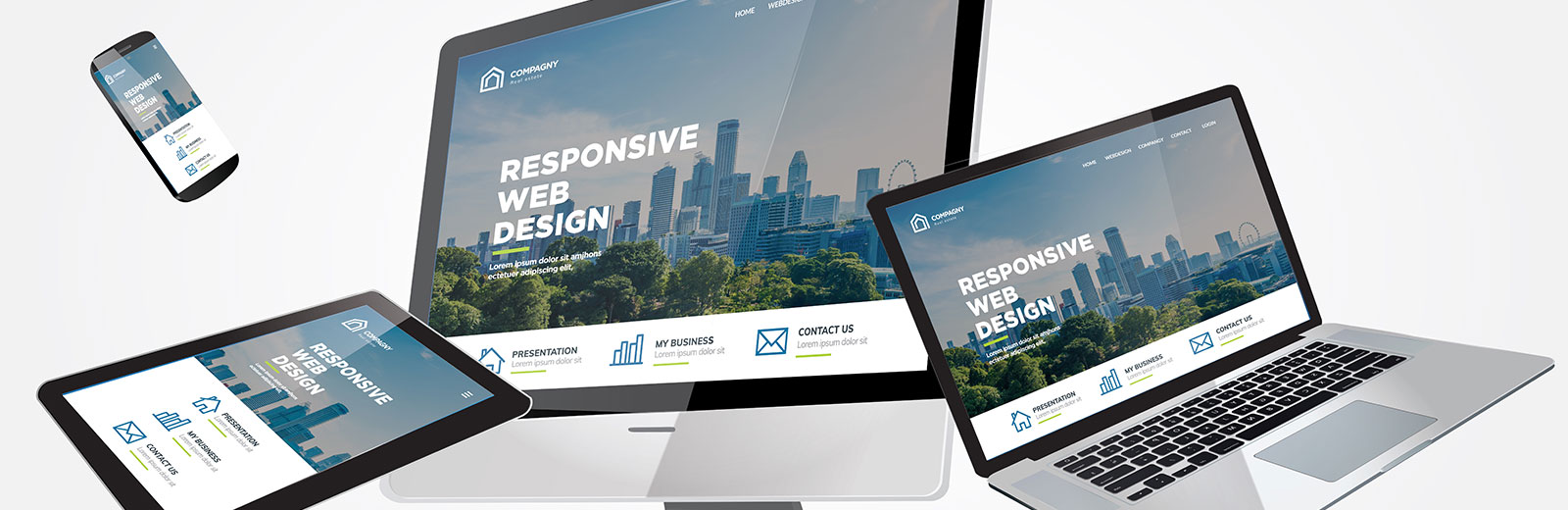 Exemples de plaquettes digitales et mini-sites