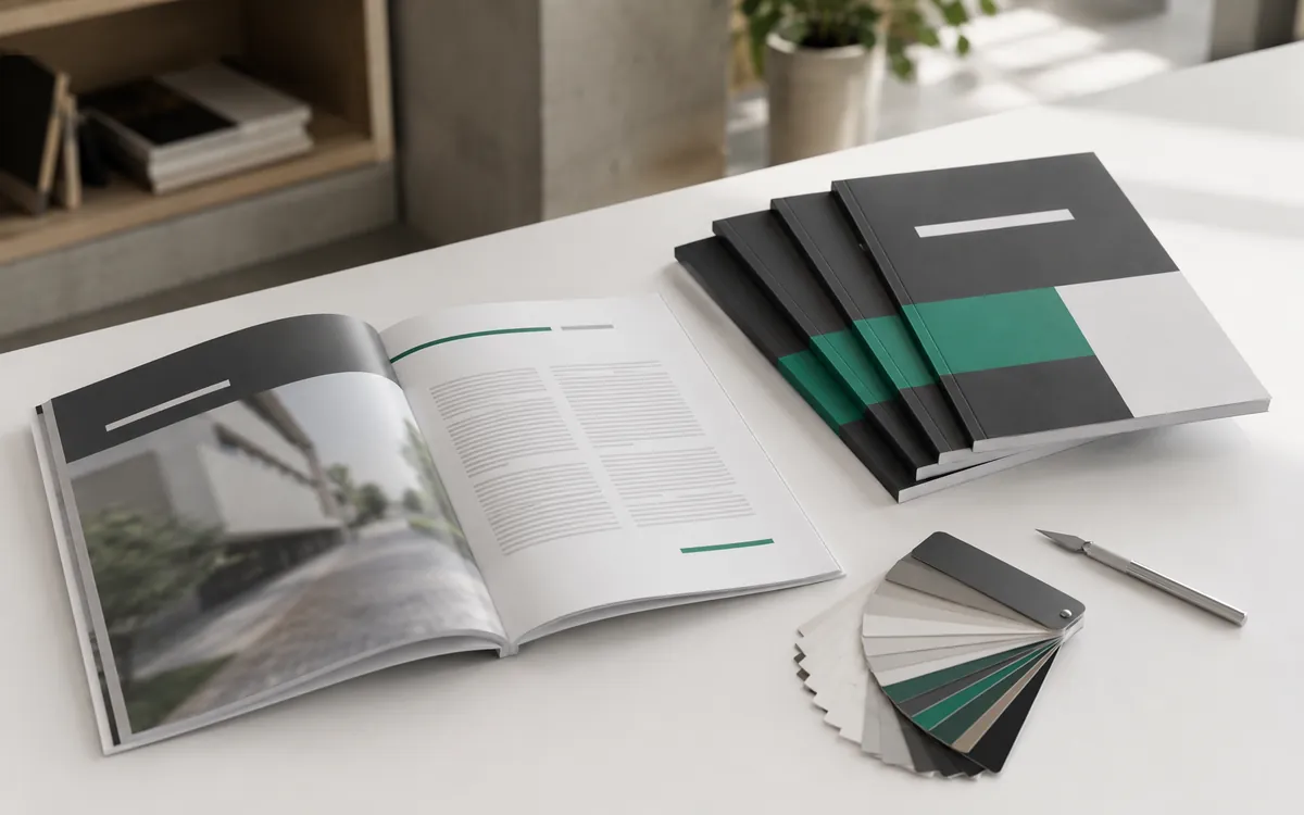 Brochures et catalogues imprimés pour une agence