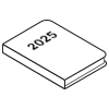 couverture rigide similicuir agenda