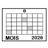 perforation coupons détachables calendrier