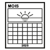 multi-feuillets ou calendrier cartonné