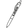 marquage en noir stylo