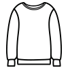 sweatshirt sans capuche col rond