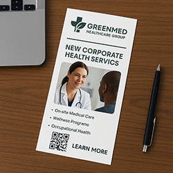 impression flyer DL, format 10x21 cm