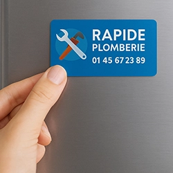 Magnets publicitaires aimantés frigo bureau personnalisés campagne