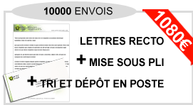 pack 10000 mailing recto/verso