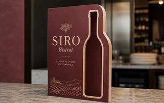 PLV carton avec découpe à la forme CNC silhouette personnalisée