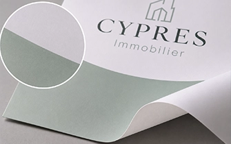 Roll-up papier couché pour campagne courte économique