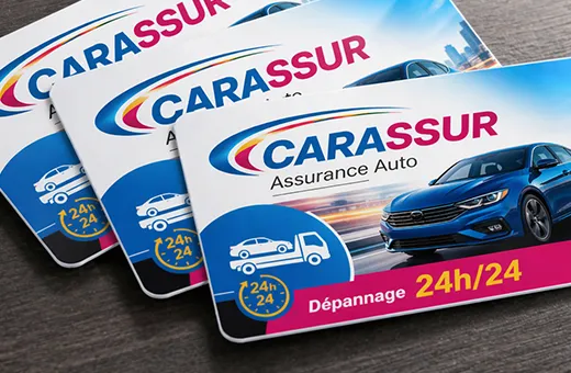 Carte à puce avec impression CMJN recto-verso quadri haute définition