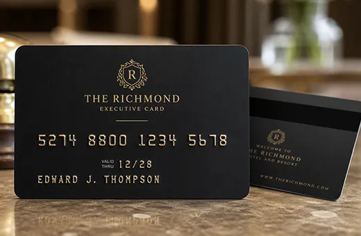Carte à puce avec embossage relief des caractères façon carte bancaire