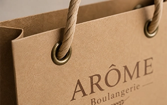 Sac papier poignées torsadées coton tressé portage confort