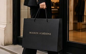 Sac papier grand format shopping boutique mode