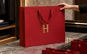 Sac papier format magnum boutique luxe coffret