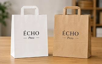 Sac papier kraft brun ou blanc naturel certifié FSC recyclé