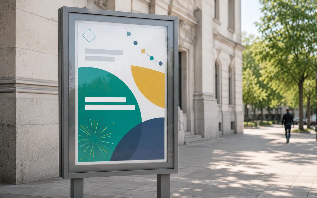 Affiche grand format pour événement municipal
