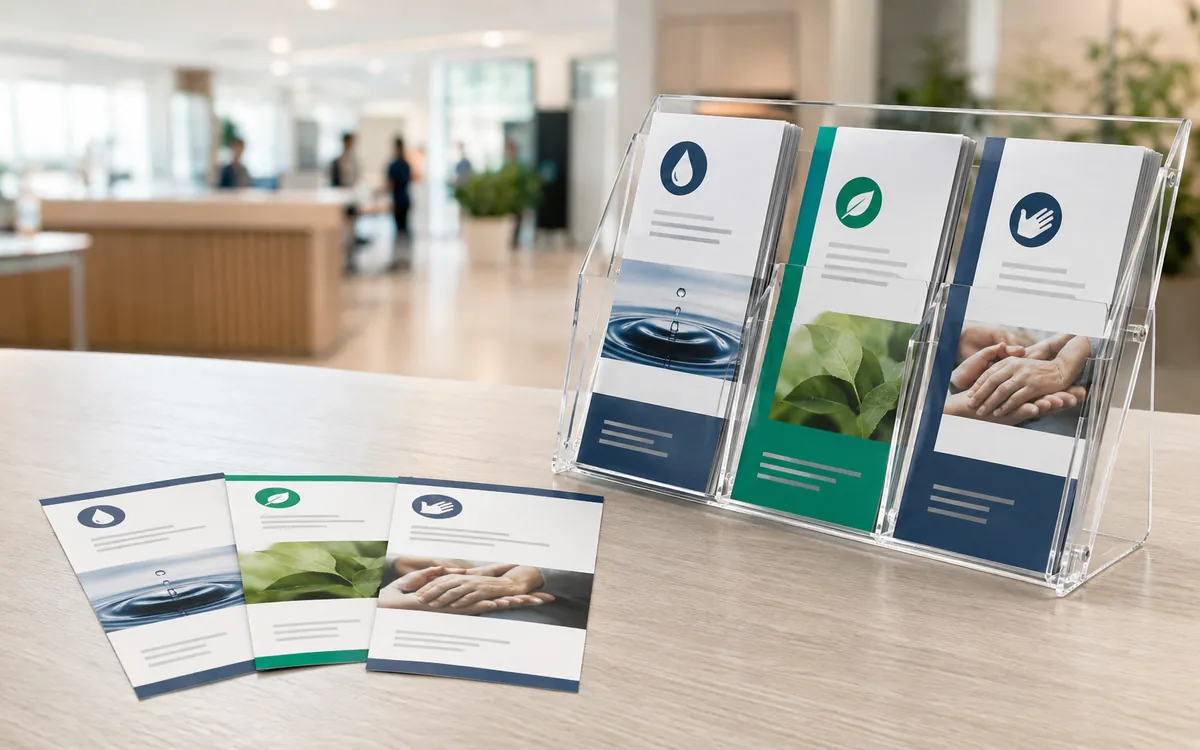 Flyers de prévention et d'information pour le secteur public