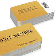 Carte membre en plastique