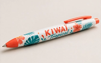 Tampographie petite surface marquage objet publicitaire stylo