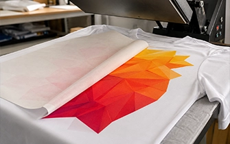 T-shirt sublimation polyester encre dans les fibres full color