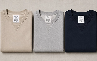 Sweatshirts matières coton classique bio GOTS mélangé qualités