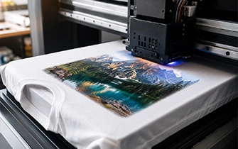 T-shirt transfert numérique DTF DTG visuels photo petite série