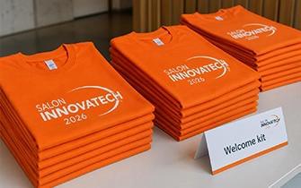 T-shirts événement salon professionnel goodies visiteurs