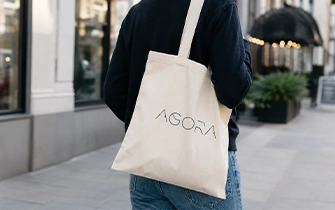 Tote bag standard format A3 anses longues polyvalent