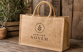Tote bag jute écologique toile naturelle biodégradable boutiques bio