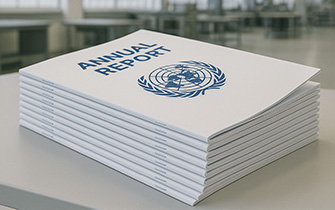 Brochure piquée à cheval pour plaquette commerciale multipages