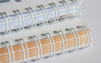 Brochure reliure wire-o (spirales) ouverture à plat 360°