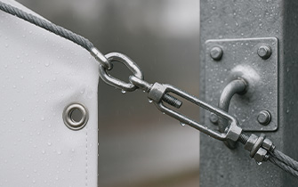 Sandows tendeurs et câbles pour réglage de tension de bâche