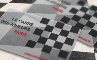 Carte polyester transparent 0,55 mm robuste
