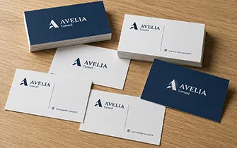 Carte commerciale pour courrier d'entreprise