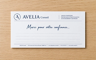 Carte commerciale format DL 210x100mm