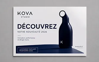 Carte postale lancement produit